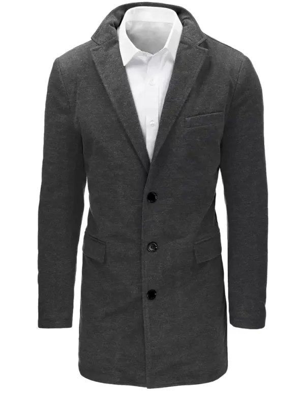 DStreet DStreet Płaszcz męski kamelowy