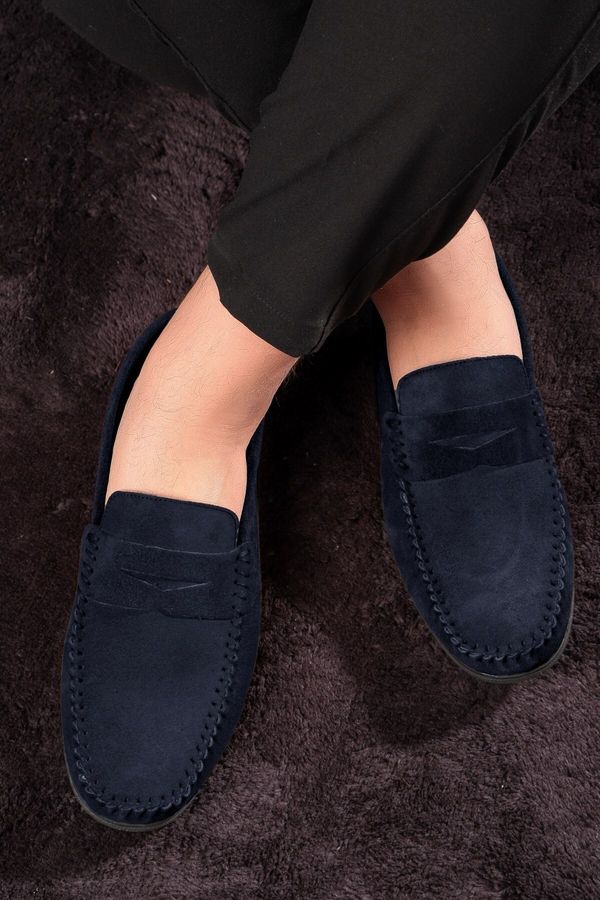 Ducavelli Ducavelli Naran Genuine Leather Men's Casual Shoes, Loafers, Lightweight Shoes, Suede Shoes.