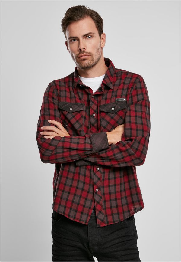 Brandit Duncan plaid shirt red/brown