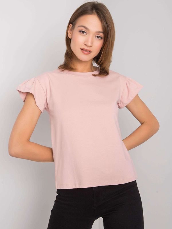 Fashionhunters Dusty pink cotton blouse Ansley RUE PARIS