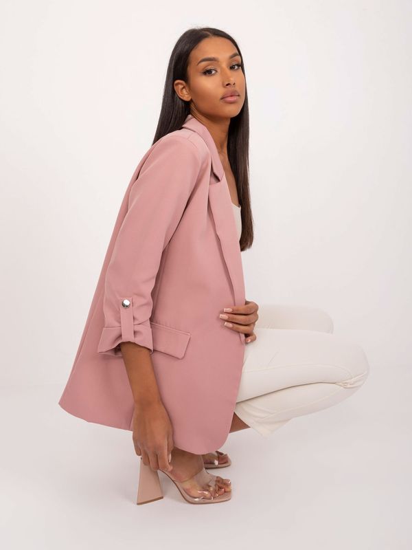 Fashionhunters Dusty pink lined blazer OCH BELLA