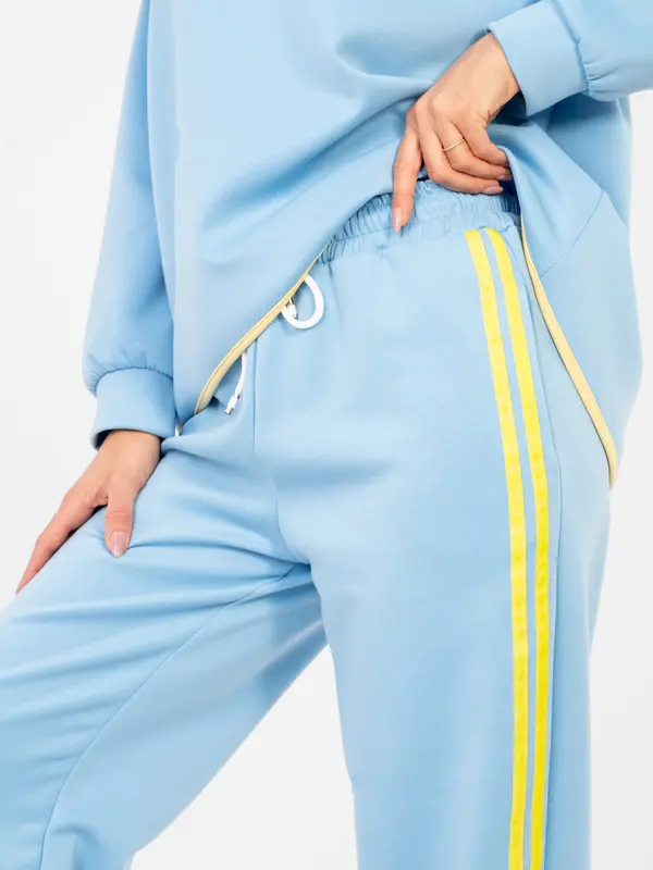 RUE PARIS Dvodelni komplet v pastelno modri barvi