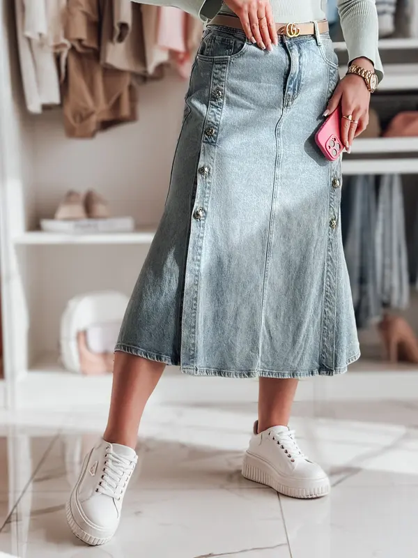 DStreet Džins midi krilo DEMILOVO