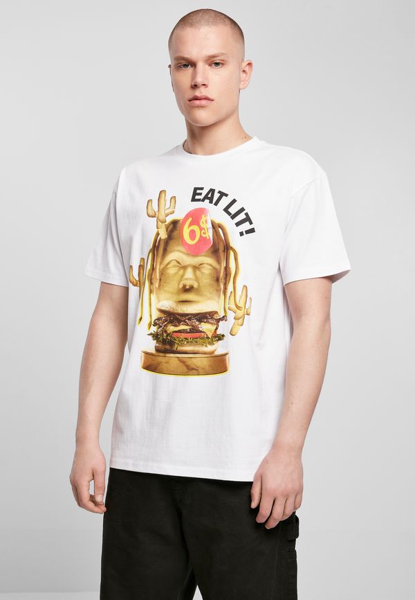 Mister Tee Eat Lit Oversize Tee White