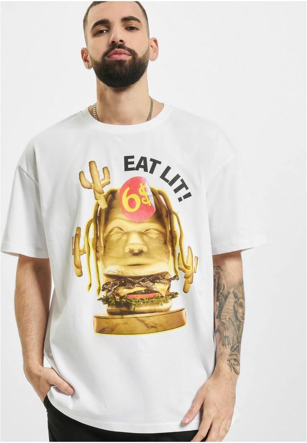 Mister Tee Eat Lit Oversize Tee White