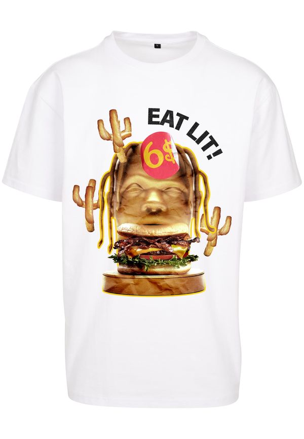 MT Upscale Eat Lit Oversize Tee White