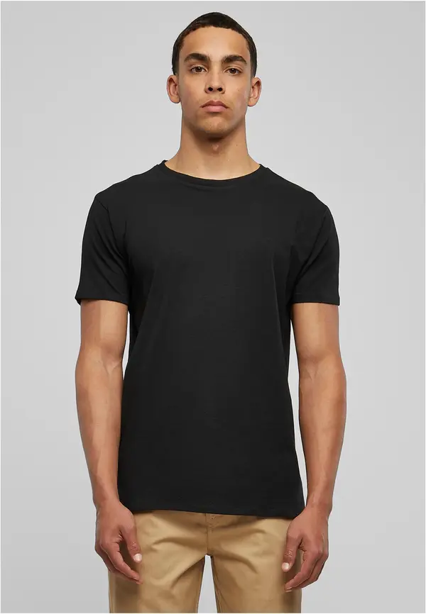 Urban Classics Eco-friendly fitted stretch T-shirt in black