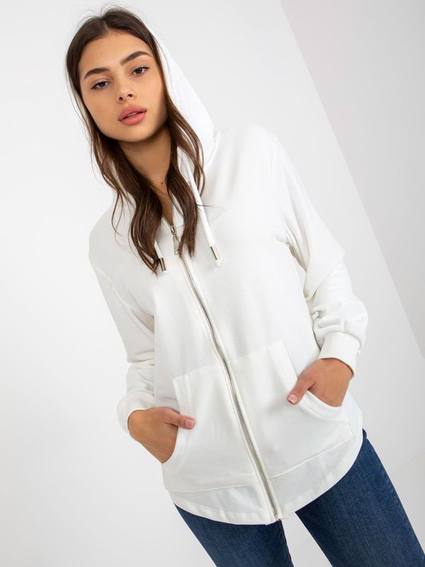 Fashionhunters Ecru Women's Hoodie and Hoodie