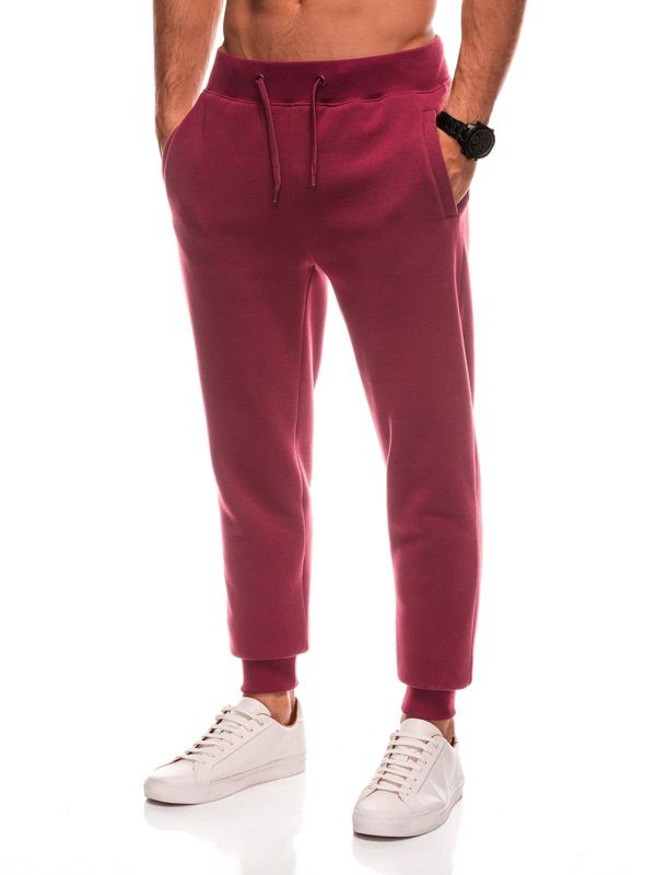Edoti Edoti BASIC men's uniform sweatpants joggers - maroon