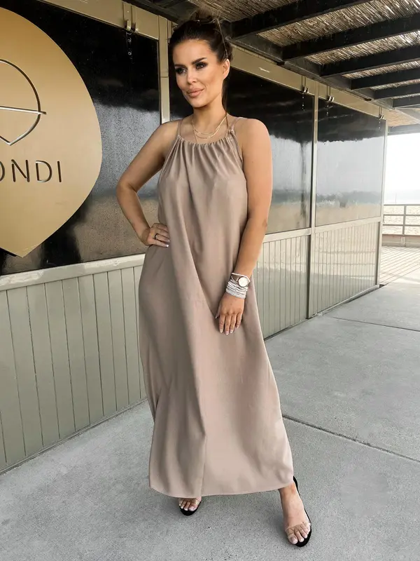 Edoti Edoti Linen maxi dress