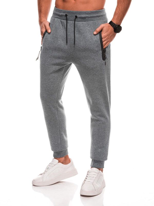 Edoti Edoti Men's BASIC uniform sweatpants - graphite melange V-7 EM-PABS