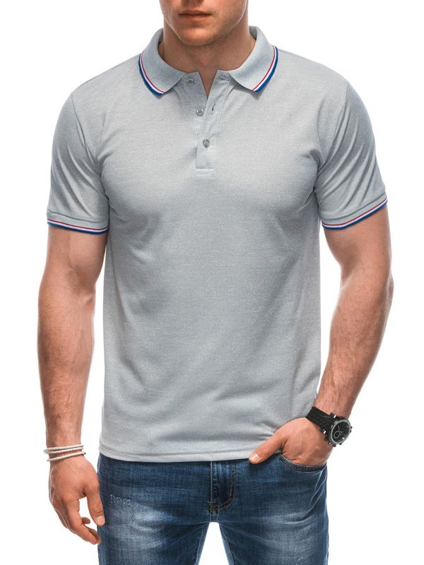 Edoti Edoti Men's plain polo shirt