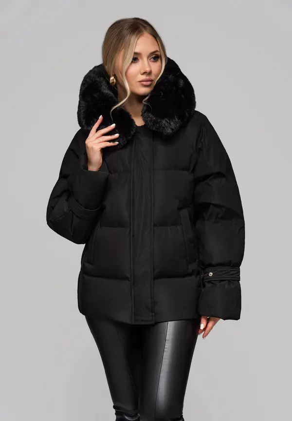Edoti Edoti Women's insulated jacket with fur OW-JAHP-0105 v1
