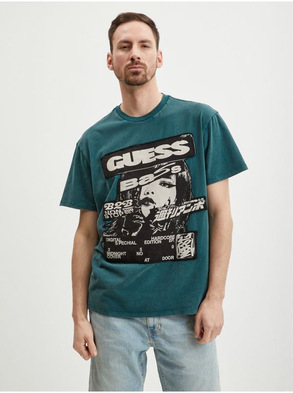 Guess Electric Oil Men's T-Shirt Guess Music - Men