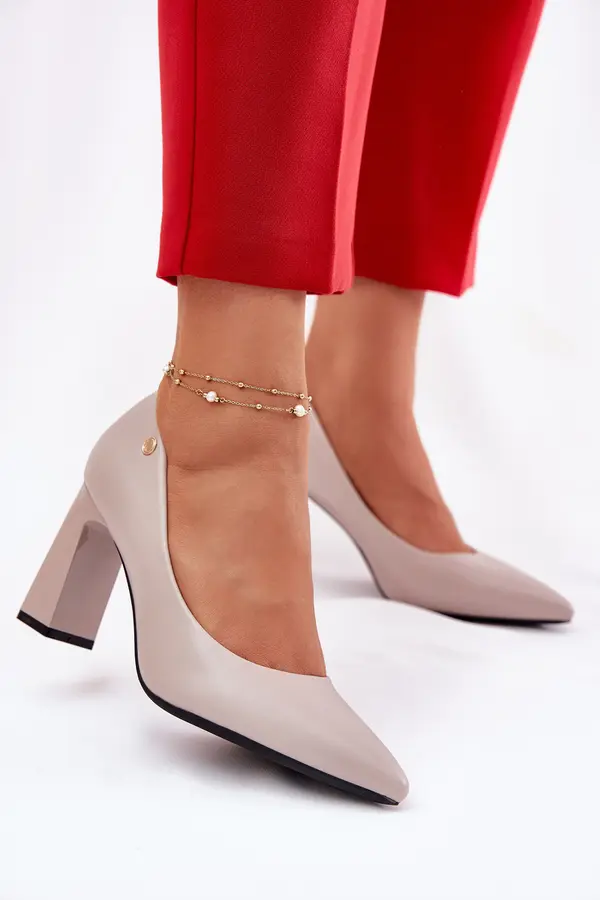 VINCEZA Elegant Heels On Block Heel Vinceza