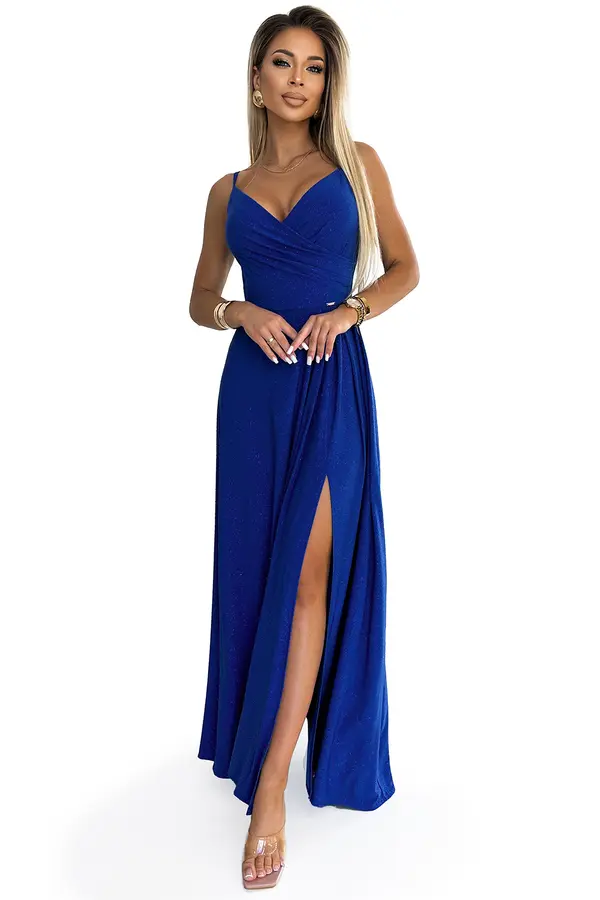 NUMOCO Elegant long maxi dress with straps Numoco