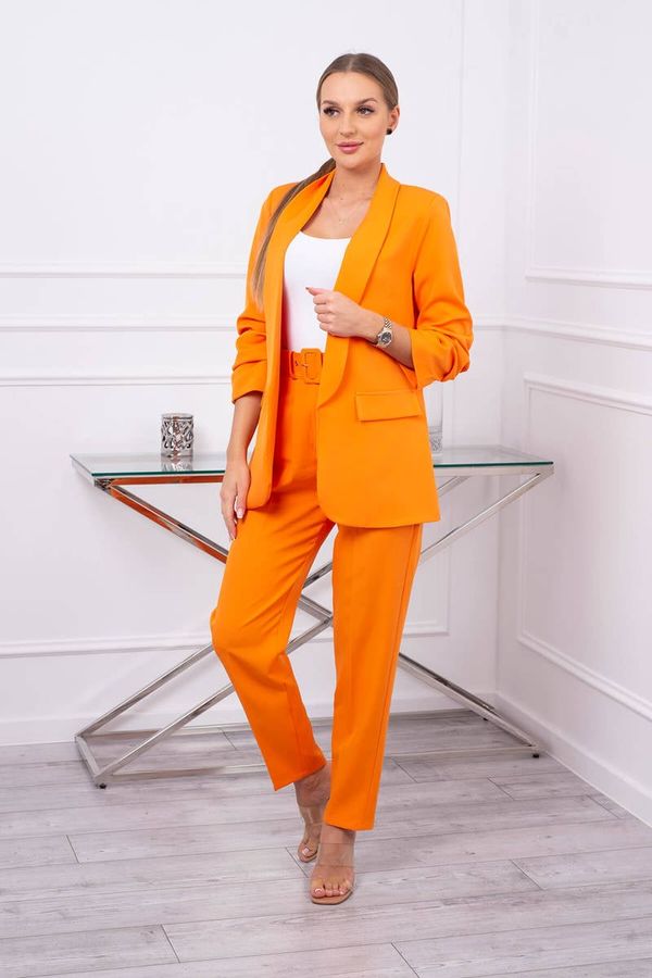 Kesi Elegant set of jacket and trousers orange color