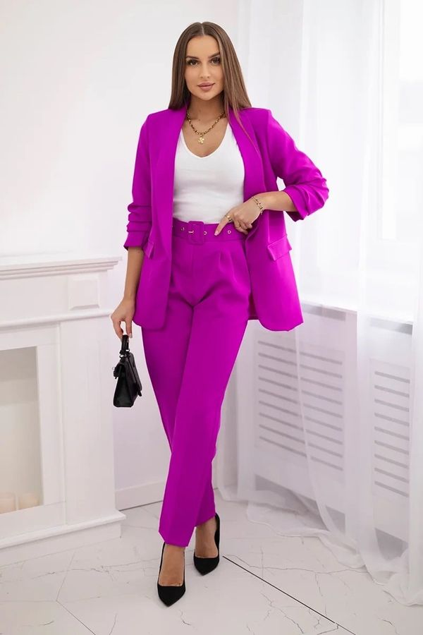 Kesi Elegant set of jacket and trousers purple color