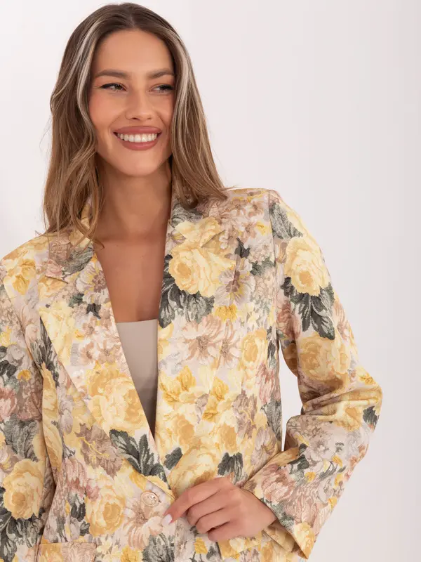 RUE PARIS Elegantna rumena jakna