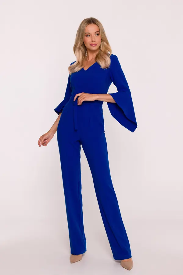 Stylove Elegantni ženski kombinezon - moder