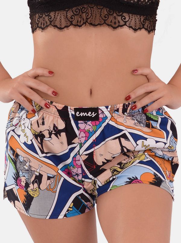 emes Emes colorful comic shorts