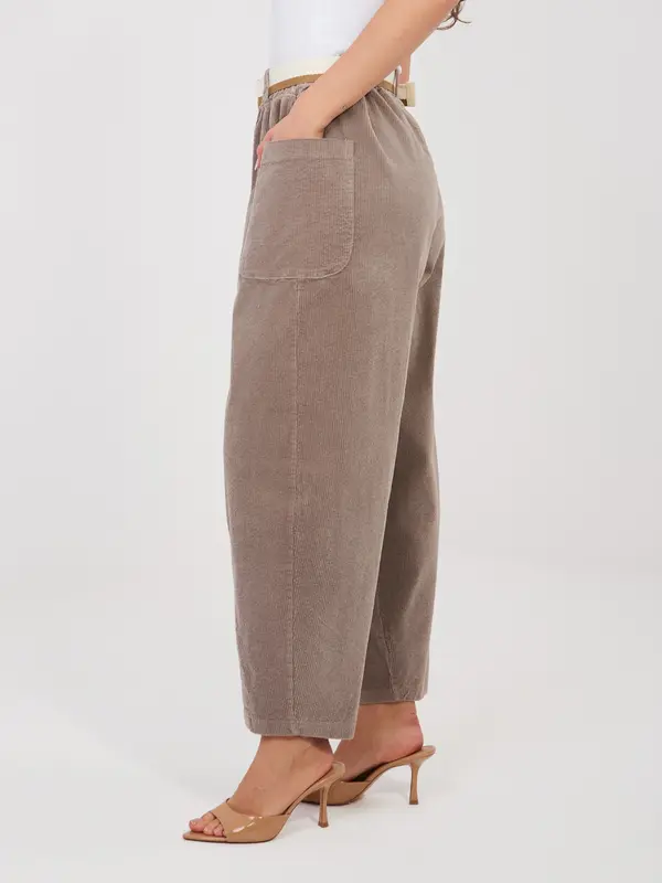 RUE PARIS Enobarvne hlače RUE PARIS, bež