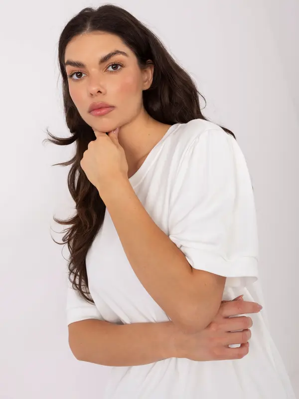 Factory Price Enostavna ecru bluza