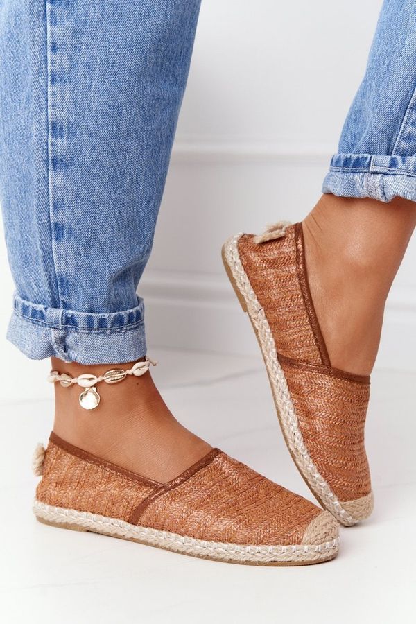 Kesi Espadrilles on a straw sole Lu Boo brown