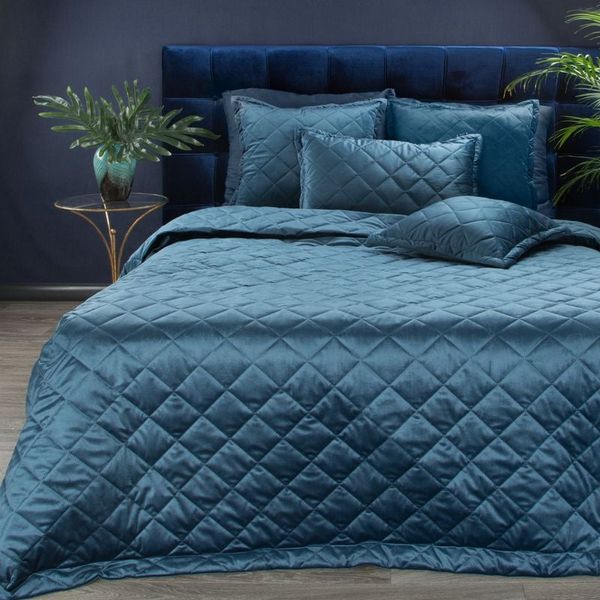 Eurofirany Eurofirany Unisex's Bedspread 386333 Navy Blue