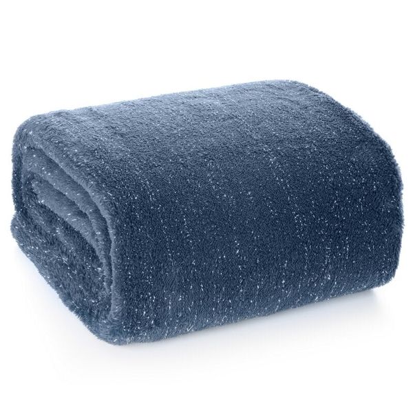 Eurofirany Eurofirany Unisex's Blanket 458736 Navy Blue