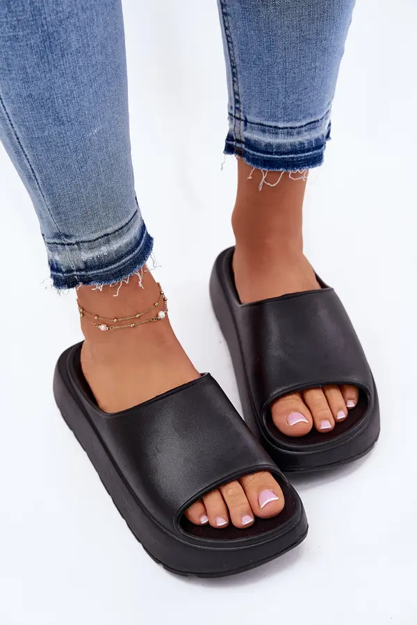 EVENTO EVENTO Foam women's sandals on platform black Xalvania