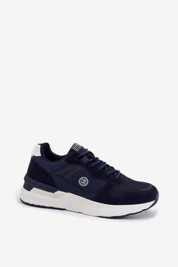 Boto EVENTO Men's Sports Sneakers On Platform Navy Hanirin