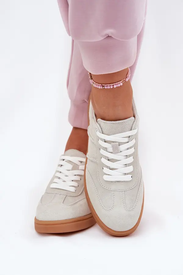 EVENTO EVENTO Suede Low Sneakers Women Grey Paliana