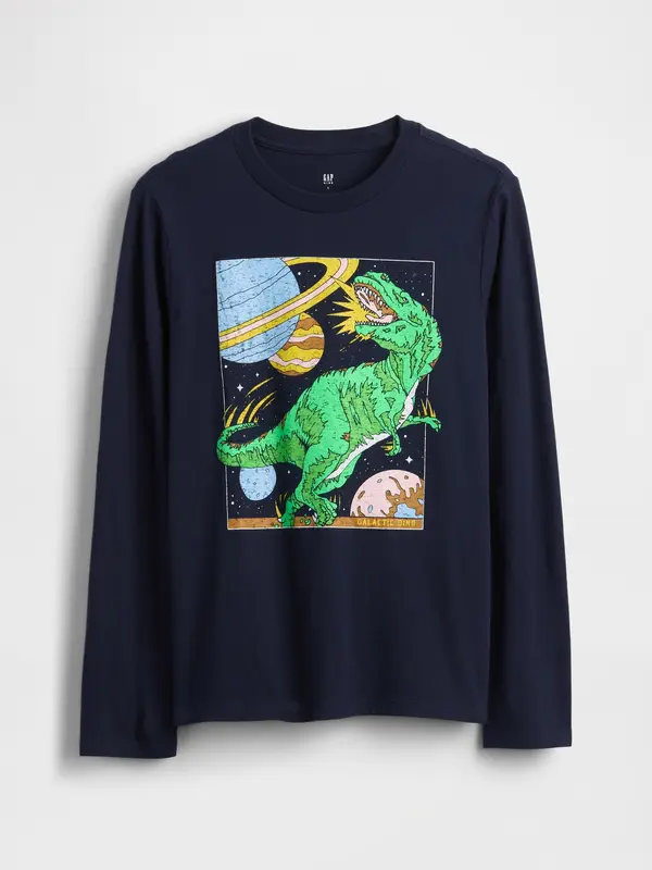 GAP Fantovska majica z dolgimi rokavi in ​​potiskom