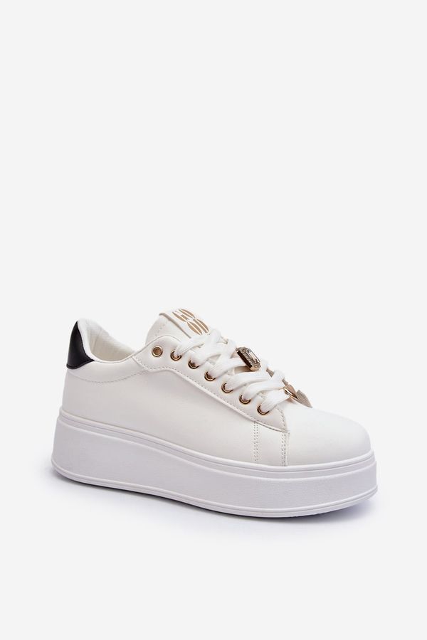 FB3 FB3 Women's platform sneakers with white embellishments Herbisa