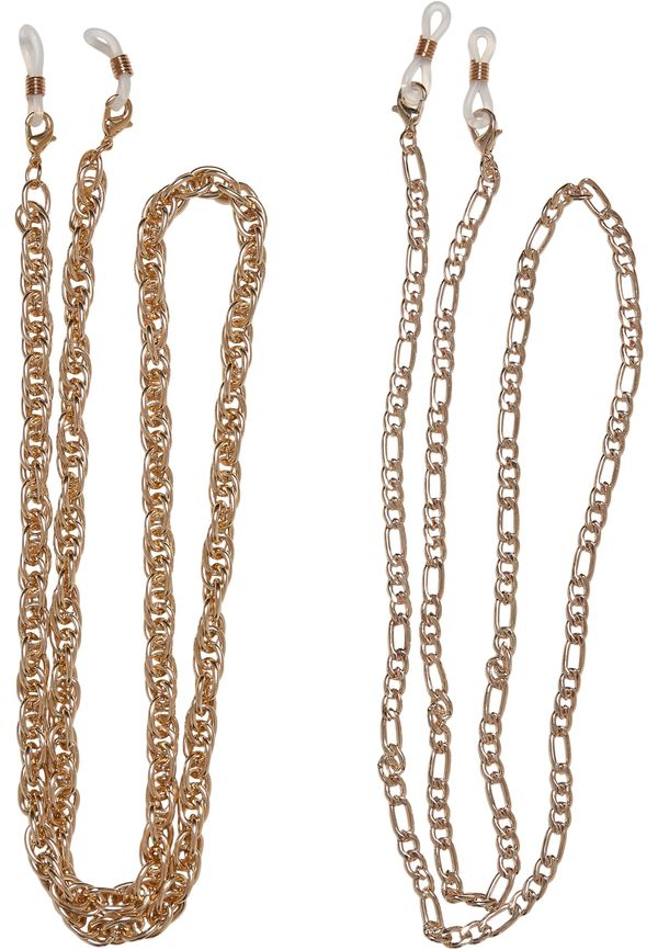 Urban Classics Figaro Chain and Singapore 2-Pack Chain - Gold Colors