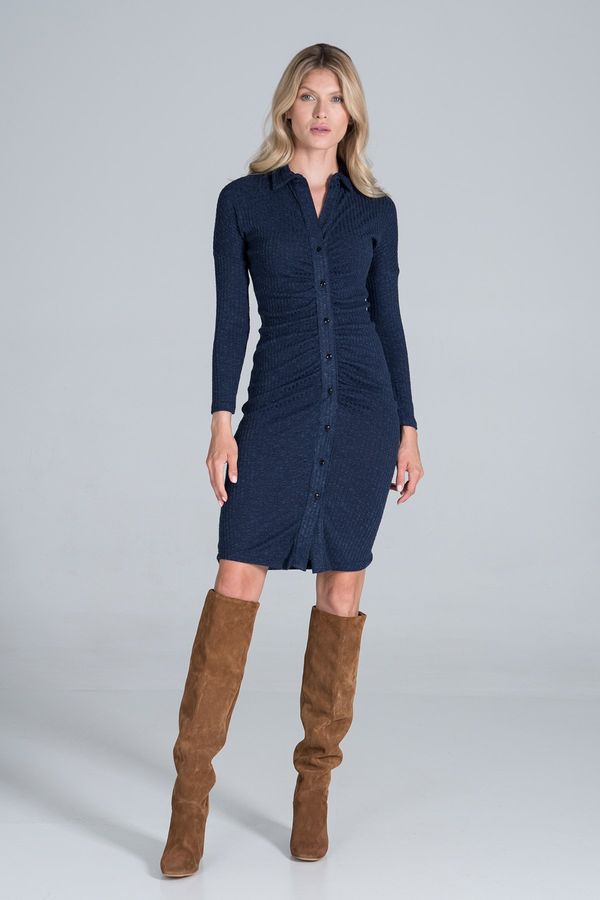 Figl Figl Woman's Dress M824 Navy Blue