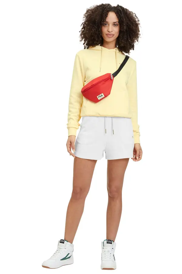 Fila Fila Bright White BUCHLOE high waisted shorts