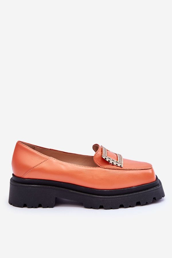 FILIPCZYK FILIPCZYK Comfortable Leather Loafers Orange Agathe