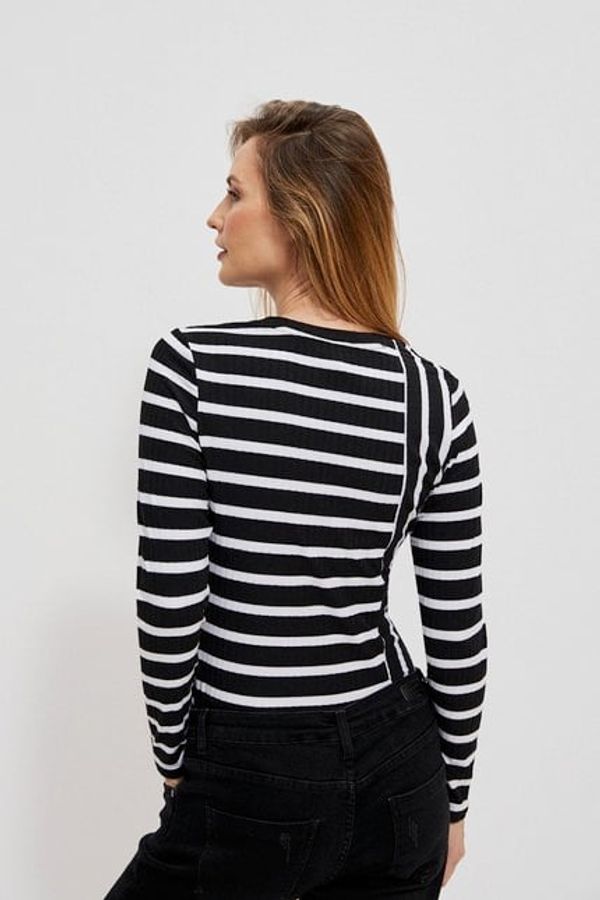 Moodo Fitted striped blouse