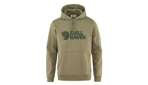 Fjallraven Fjällräven Logo Pulover s kapuco M svetlo olivna