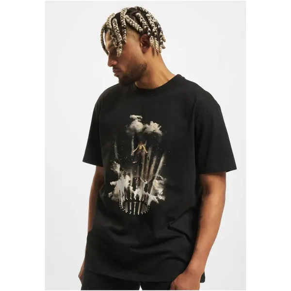 Mister Tee Flashing lights T-shirt black