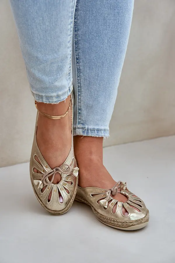 Zazoo Flat Ballet Shoes Made Of Natural Leather Zazoo