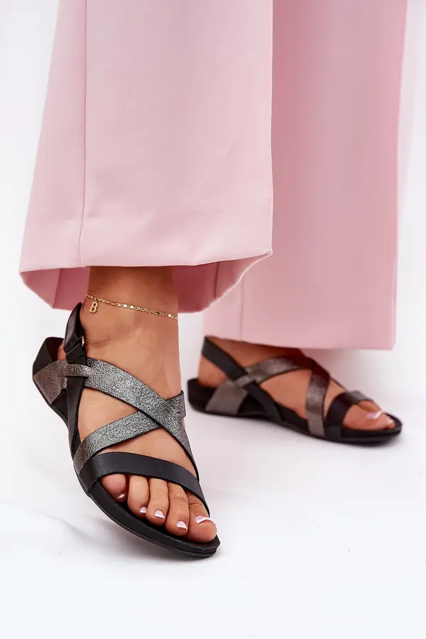 Zazoo Flat Leather Sandals Women Zazoo