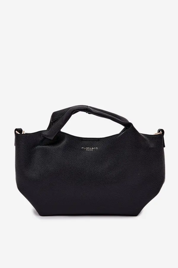 FLORA & CO Flora&amp;Co Črna torbica iz imitacije usnja