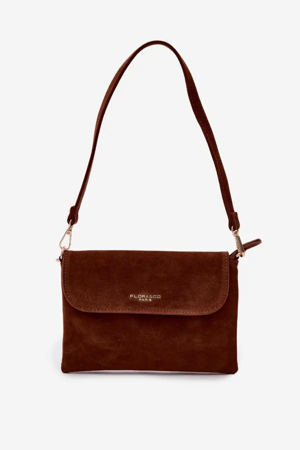 FLORA & CO Flora&amp;Co Majhna torba čez telo iz eko semiša, kamelja