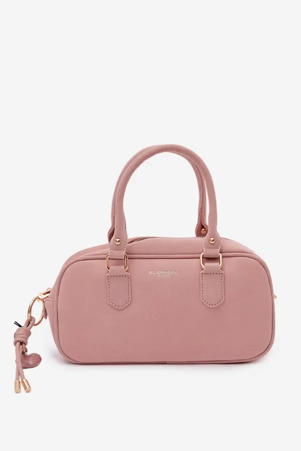 FLORA & CO Flora&amp;Co majhna torbica v roza barvi eko semiš