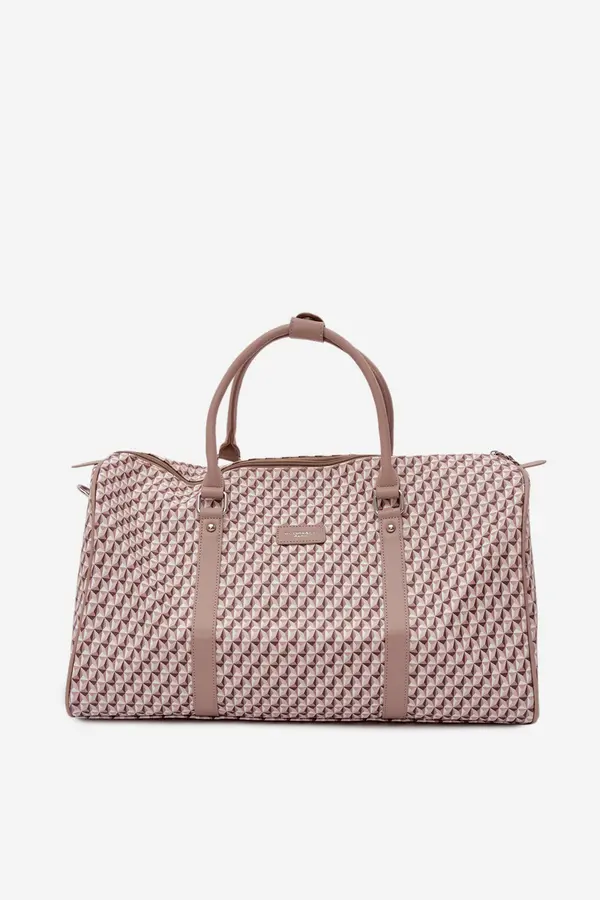 FLORA & CO Flora&amp;Co potovalna torba z vzorcem bež