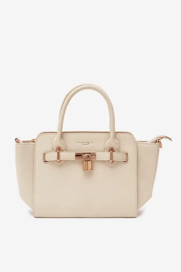 FLORA & CO Flora&amp;Co škatlasta torba bež barve