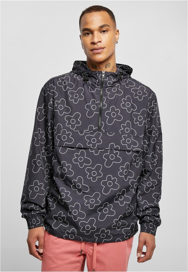 UC Men Flower AOP Pull Over Jacket blackflower